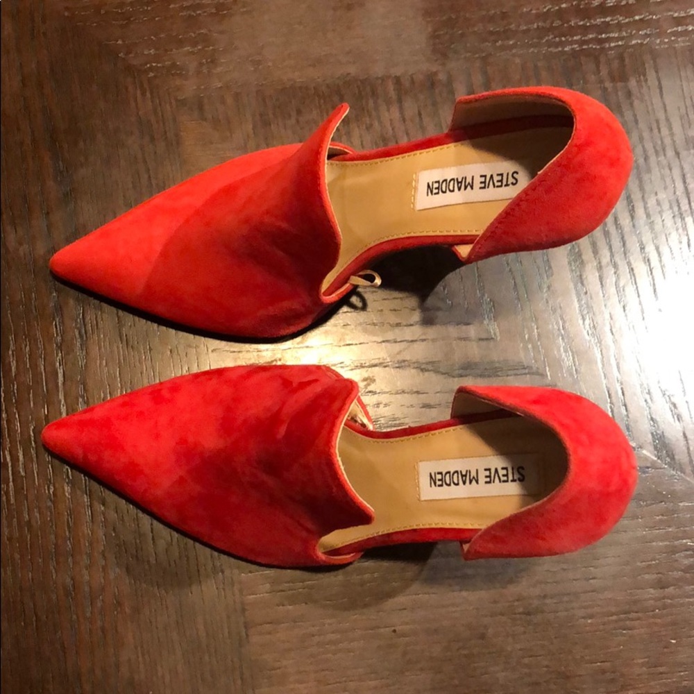 New never been used Dolly Red Suede Heels